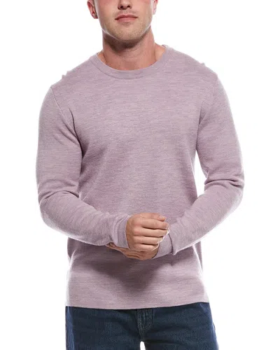 Magaschoni Merino Wool-blend Crewneck Sweater In Purple