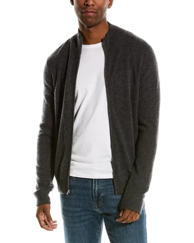 Magaschoni Mock Neck Cashmere Cardigan In Black