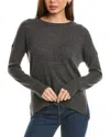 Magaschoni Oversized High-low Cashmere Sweater In Grey