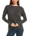 Magaschoni Oversized High-low Cashmere Sweater In Grey