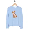 Magaschoni Puppy Cashmere Sweater In Blue