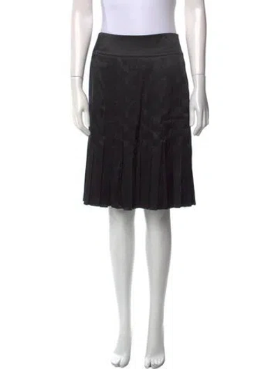 Pre-owned Magaschoni Silk Knee-length Skirt In Blue