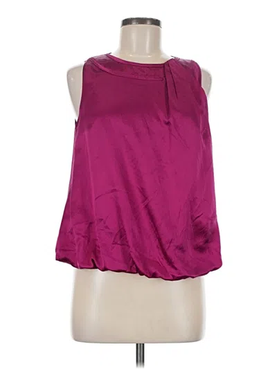 Pre-owned Magaschoni Sleeveless Blouse In Burgundy