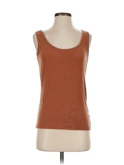 Pre-owned Magaschoni Sleeveless T-shirt In Brown