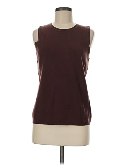 Pre-owned Magaschoni Sweater Vest In Burgundy