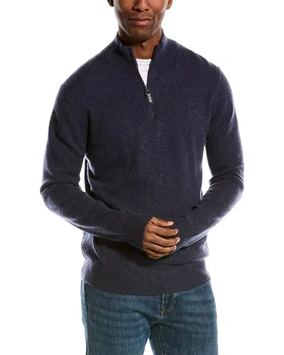 Magaschoni Tipped Cashmere Pullover In Blue
