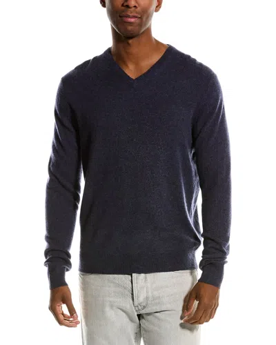 Magaschoni Tipped Cashmere Sweater In Blue