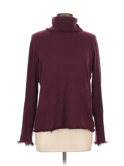 Pre-owned Magaschoni Turtleneck Sweater In Burgundy