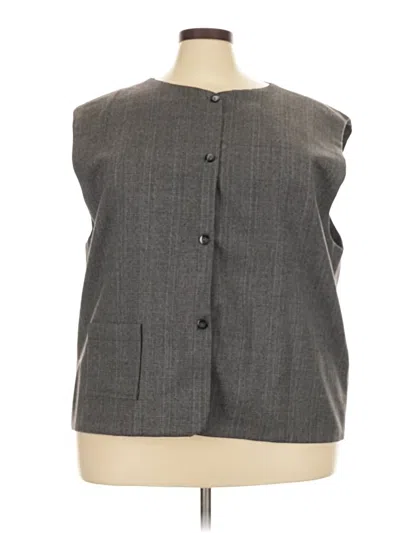 Pre-owned Magaschoni Vest In Gray