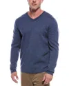 Magaschoni Wool-blend V-neck Sweater In Blue