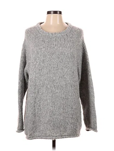 Pre-owned Magaschoni Wool Pullover Sweater In Gray