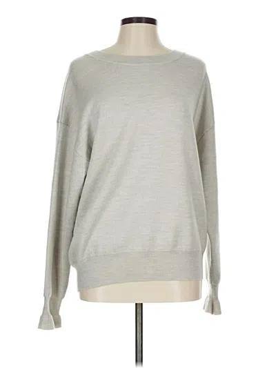 Pre-owned Magaschoni Wool Pullover Sweater In White