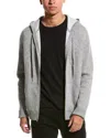 Magaschoni Zip Cashmere Hoodie In Grey