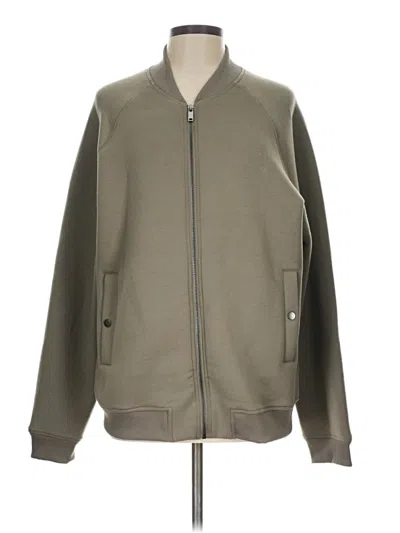 Pre-owned Magaschoni Zip Up Hoodie In Tan