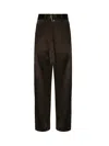 Magda Burtym Brown Cotton Wide Leg Trousers