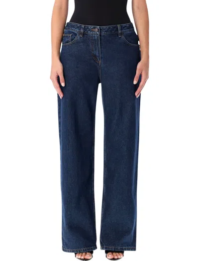 Magda Burtym Loose-leg Faded Jeans In Blue