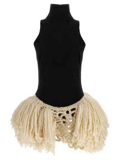 MAGDA BUTRYM 01 DRESSES WHITE/BLACK