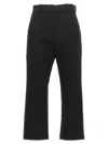 Magda Butrym High Waist Straight Leg Trousers With Belt Loops