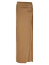 Magda Butrym '01' High-waisted Maxi Skirt With Ruched Detailing In Brown