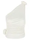 Magda Butrym One-shoulder Top In Neutral