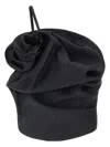 Magda Butrym Asymmetric Ruffled Strap Detail Top In Black