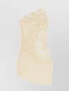 Magda Butrym Mini Crochet Lace Dress With Asymmetric Hem