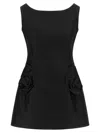 Magda Butrym Mini Dress With Rosehip Detail In Black