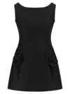 Magda Butrym Floral Embellished Scoop Neckline Sleeveless Dress In Black