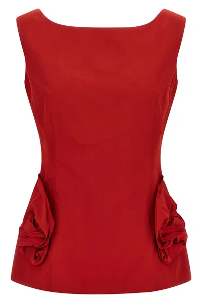 Magda Butrym '05' Top In Red