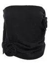 Magda Butrym Mini Draped Skirt In Black