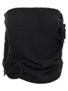 Magda Butrym Mini Draped Skirt In Black