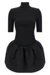 Magda Butrym Mini Dress With Balloon Skirt In Black