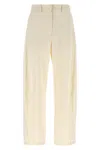 Magda Butrym Pleated Trousers With Belt Loops And Back Pocket