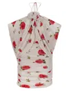 Magda Butrym White Cream Printed Dress