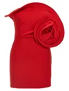 Magda Butrym Strapless Appliquéd Wool-blend Mini Dress