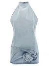 Magda Butrym Minikleid Mit Rosenapplikation