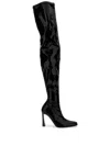 Magda Butrym Shiny Over-the-knee Pointed Stiletto Boots In Schwarz