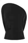 Magda Butrym Sculptural One-shoulder Bustier With Architectural Elements In Black
