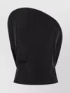 Magda Butrym Sculptural One-shoulder Bustier With Architectural Elements In Black