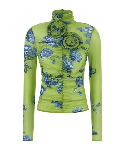 MAGDA BUTRYM MAGDA BUTRYM LONGSLEEVE ROSE DETAIL TOP