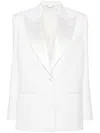 Magda Butrym Single-breasted Wool Blazer In Neutrals