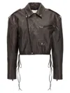 Magda Butrym '19' Biker Jacket In Brown
