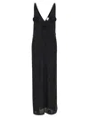 Magda Butrym Black Stretch Lyocell Blend Dress In Black