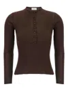 Magda Butrym 20 Silk Sweater In Brown