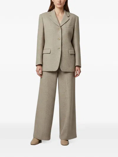 Pre-owned Magda Butrym 2024 Single-breasted Suit In Neutrals