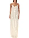 Magda Butrym Long Dress In Beige