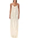 Magda Butrym Long Dress In Cream