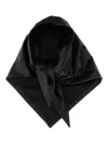 Magda Butrym Floral-pattern Leather Scarf In Black
