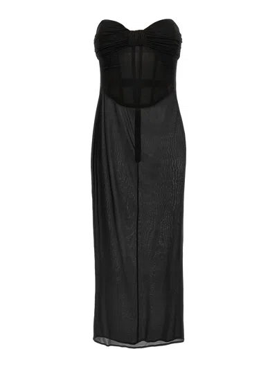 MAGDA BUTRYM VESTIDO LARGO - NEGRO