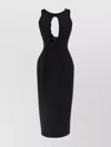 Magda Butrym '32' Fitted Keyhole Midi Dress